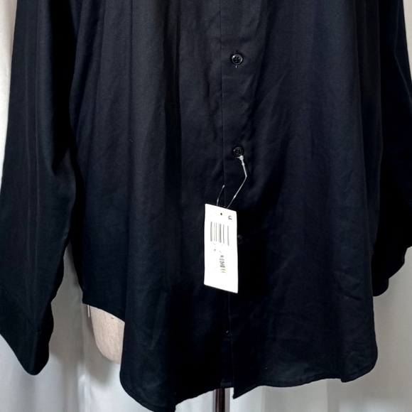 Calvin Klein TAG,ButtonUp Shirt, Men,  Collar, Bttn Cuffs, Black, 32-33/17 - Picture 4 of 15